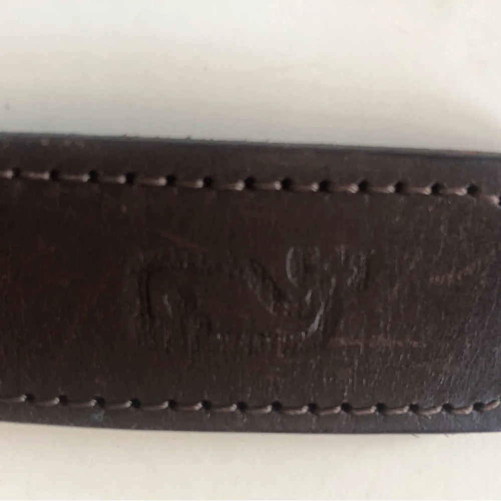 Vineyard Vines Canvas Club Boys Belt , Size 24, Brass Hardware W/Leather Ends